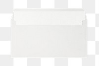 White envelope png, stationery on transparent background