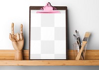 Poster paper png mockup, transparent design