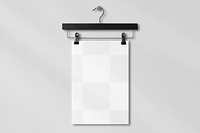 Poster paper png mockup, transparent design