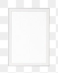 White blank frame png, transparent background