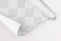 Poster paper png mockup, transparent design