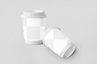 Coffee cup png transparent mockup