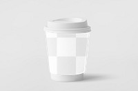 Coffee cup png transparent mockup