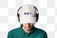 Cute baseball cap png, transparent background