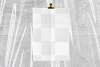 Poster paper png mockup, transparent design