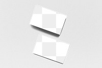 Business card png transparent mockup