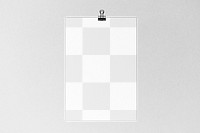 Poster paper png mockup, transparent design