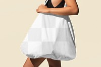 Tote bag png transparent mockup