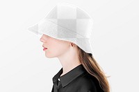 Bucket hat png transparent mockup