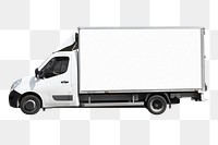 Moving truck png sticker, logistic vehicle, transparent background