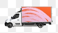 Moving truck png sticker, logistic vehicle, transparent background