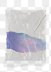 PNG plastic wrapped book sticker, transparent background
