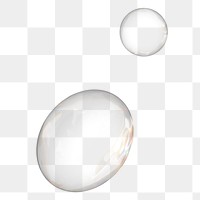 Transparent bubbles png sticker, 3D circle shape graphic