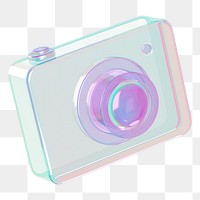 Holographic camera png 3D device, transparent background