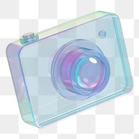 Holographic camera png 3D device, transparent background