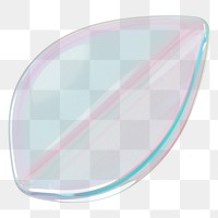 Leaf png 3D element, transparent background