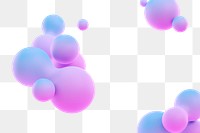 PNG gradient liquid fluid border, transparent background