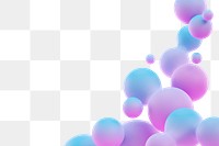 PNG gradient liquid fluid border, transparent background