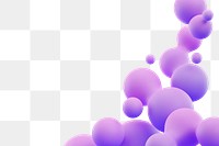 PNG purple liquid fluid border, transparent background