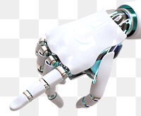 Robot hand png element digital remix, transparent background