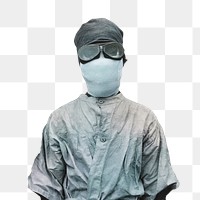 PNG plague prevention suit, transparent background