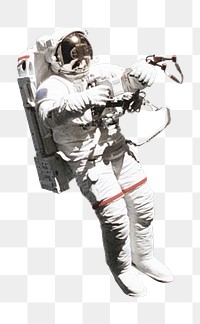 Astronaut png element, digital remix, transparent background