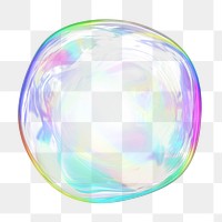 Gradient bubble png geometric shape, transparent background