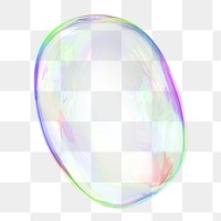 Gradient bubble png geometric shape, transparent background