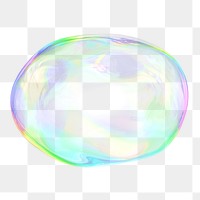 PNG gradient bubble geometric shape, transparent background