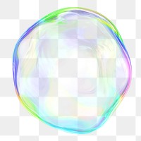 Gradient bubble png geometric shape, transparent background