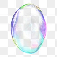 PNG gradient bubble geometric shape, transparent background