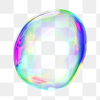 Gradient bubble png geometric shape, transparent background