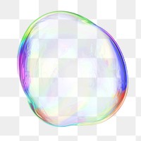 PNG gradient bubble geometric shape, transparent background