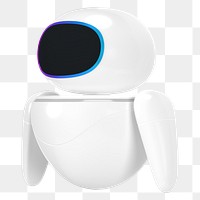 3D robot png smart technology, transparent background