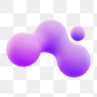 PNG 3D purple liquid fluid, transparent background