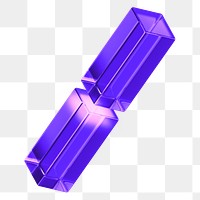 PNG purple 3D geometric shape, transparent background