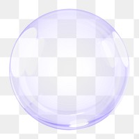 Purple bubble png round shape, transparent background