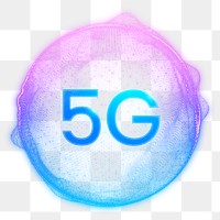 5G network png smart technology, transparent background