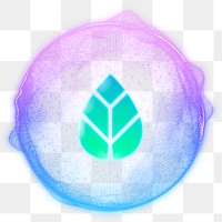 Eco-friendly icon png element, digital remix, transparent background