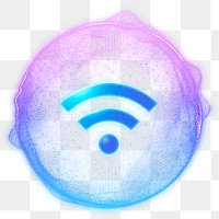 Wifi icon png smart network, transparent background