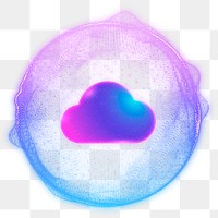 Cloud network png smart technology, transparent background