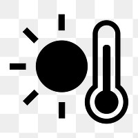 Summer png flat icon, transparent background