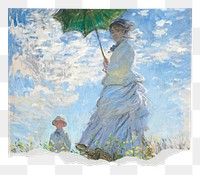 Madame Monet png, transparent background. Famous art remixed by rawpixel.