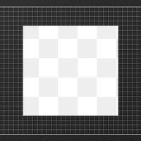 PNG black grid frame, transparent design