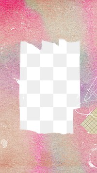 Pink frame png rectangle sticker, transparent background