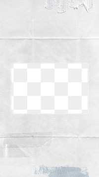 Rectangle frame png off-white sticker, transparent background