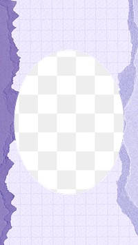 PNG oval purple frame, transparent background