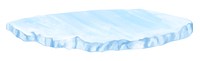 Arctic ice png sticker, nature illustration, transparent background