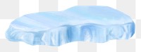 Polar ice png sticker, nature illustration, transparent background