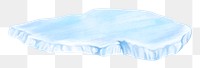 Melting ice sheet png sticker, nature illustration, transparent background